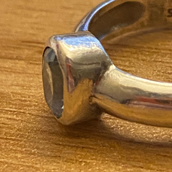 Stunning handmade topaz 925 sterling silver ring - Picture 9 of 10